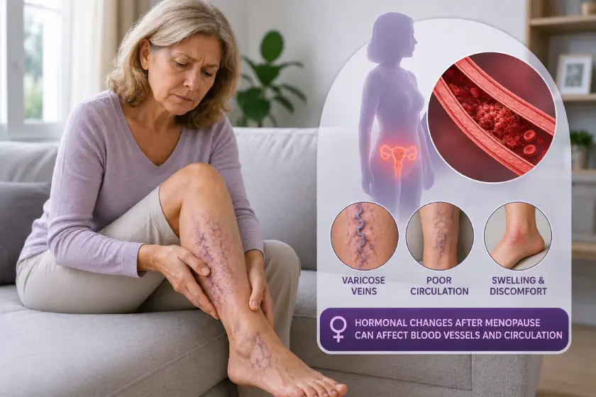 Discover the connection between menopause and vascular problems. Learn how vascular aging impacts blood vessels and what you can do to protect long-term health.